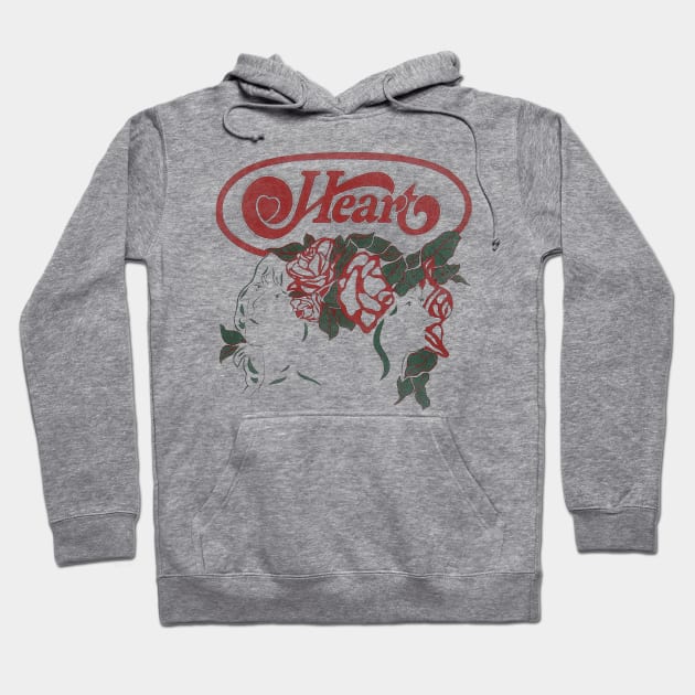 HEART RETRO BAND Hoodie by KevinPower Art